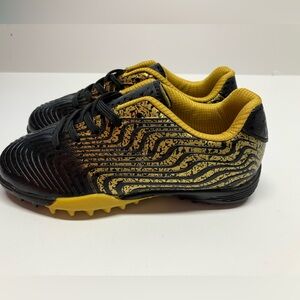 Kids Black and Yellow Sneakers